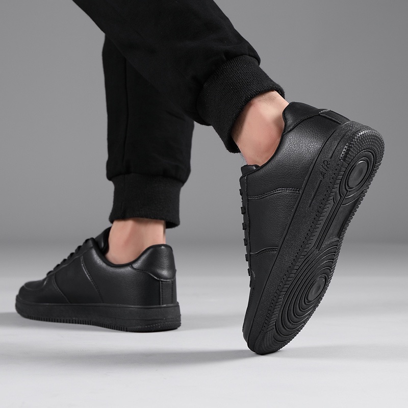 Giày Thể Thao Đế Cao Su Chống Trượt Phối Da Size 36-47 Cho Nam Và Nữ