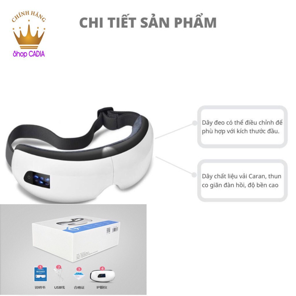 [Đời Mới Nhất] Máy Massage Mắt Smart Eye Model S10 Xoa Dịu Mỏi Mắt, Giảm Thâm Quầng Hiệu Quả