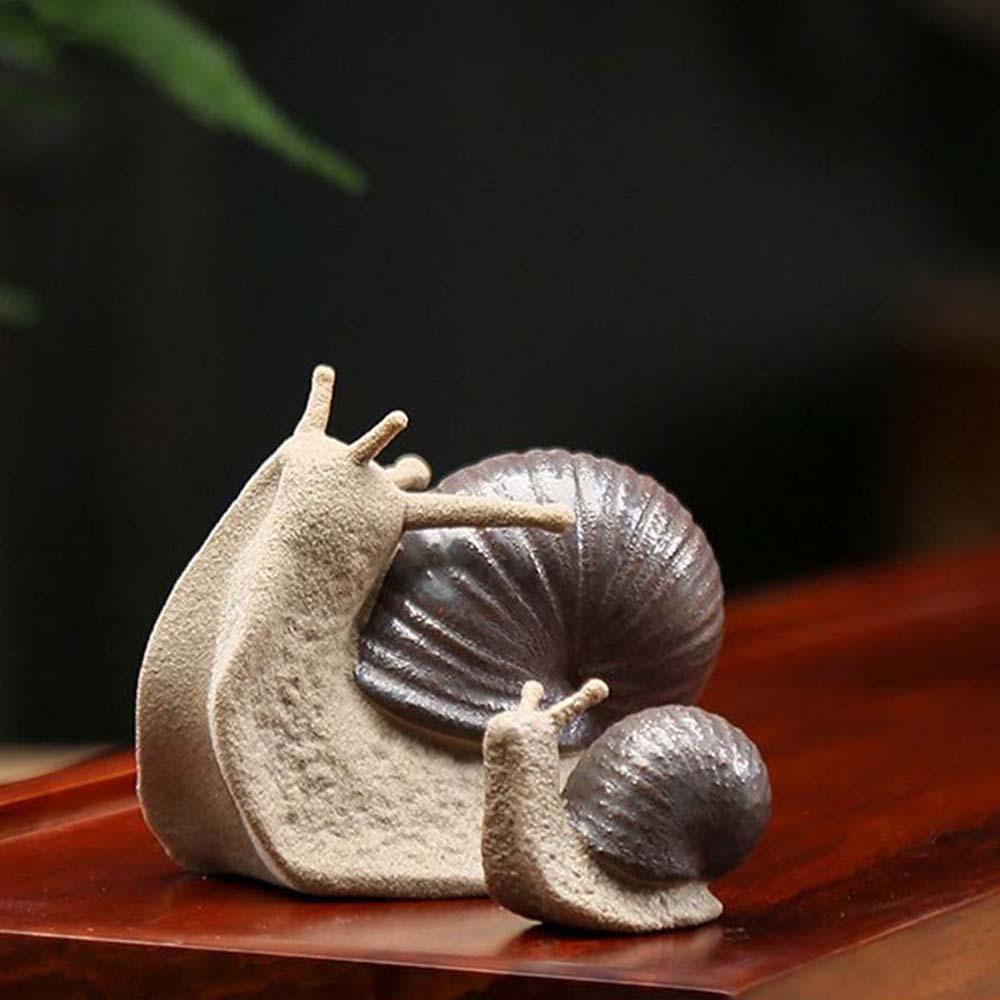 PATRICIA Mô Hình Ốc Sên Nhỏ Bằng Sứ Handmade Trang Trí Nhà Cửa / Văn Phòng