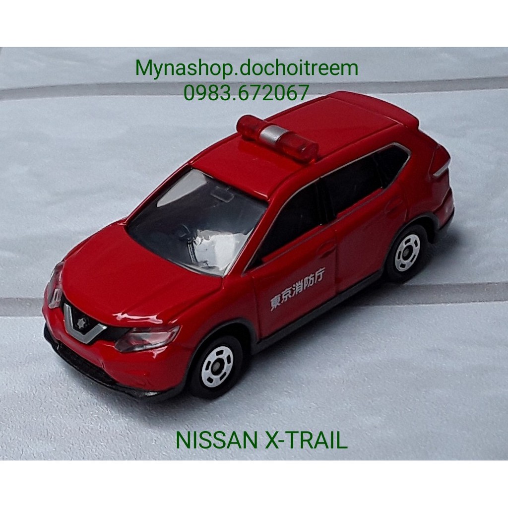 Xe mô hình tĩnh tomica không hộp (Nissan X-Trail) xe c.sát - màu đỏ