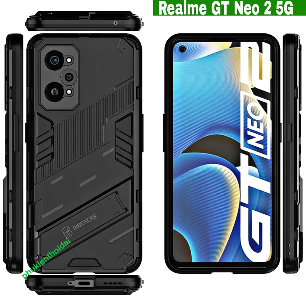 Ốp lưng Oppo Realme GT Neo 2 5G / Q5 Pro / GT Neo 3 5G / Neo 5 Iron Man Ver 2 chống sốc giá đỡ xem phim thời trang