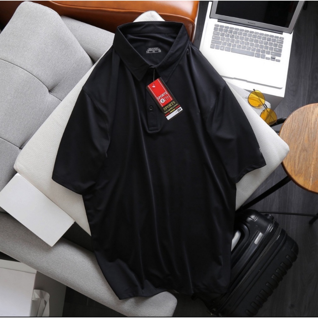 Áo thun Polo lạnh trơn nam bigsize 80 - 140kg - trơn
