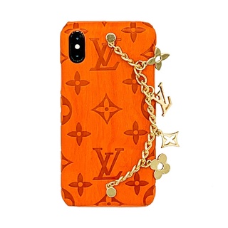 Ốp lưng iPhone LV Gỗ Cam Có Xích 7 plus/8 plus/X/Xs/XR/Xs max/11/11 pro max