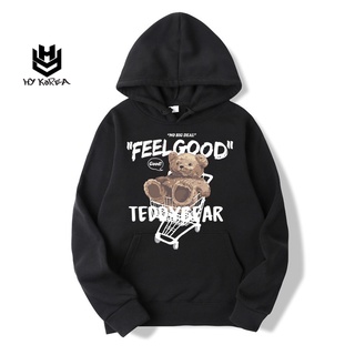 Áo Hoodie HY KOREA Vải Nỉ Nam Nữ TeddyBear 345 Nỉ Sweater Unisex Cute.