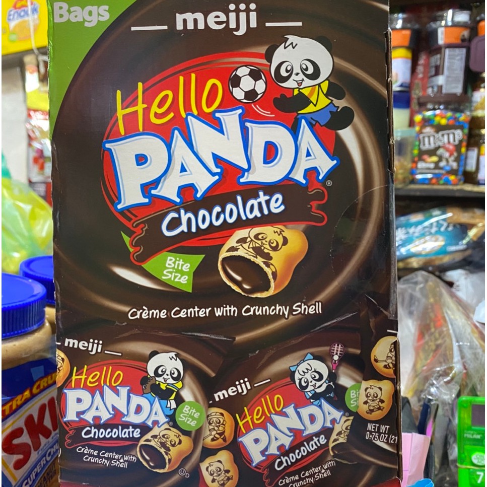 Combo 5 bịch Bánh Gấu Hello Panda Chocolate Meiji USA 21gr - Date T12/2022