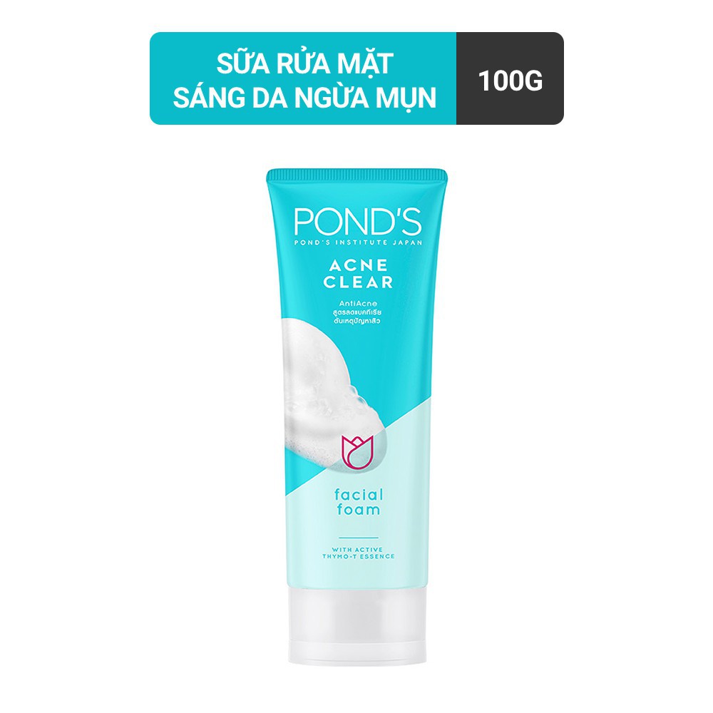 Sữa Rửa Mặt Ngăn Ngừa Mụn Pond's Acne Clear 100g