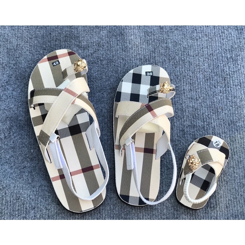 Dép sandal BBR đế bệt size gia đình đủ số