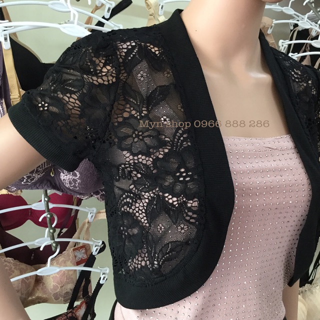 Áo khoác ren lửng tay cộc và dài tay | BigBuy360 - bigbuy360.vn