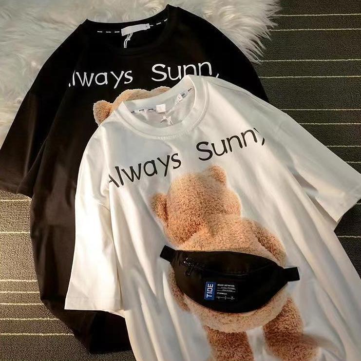 Áo Thun Tay Ngắn Dáng Rộng Có Túi Phong Cách Phương Tây Thời Trang Mùa Hè Hàng Mới 35% Túi Dây Kéo