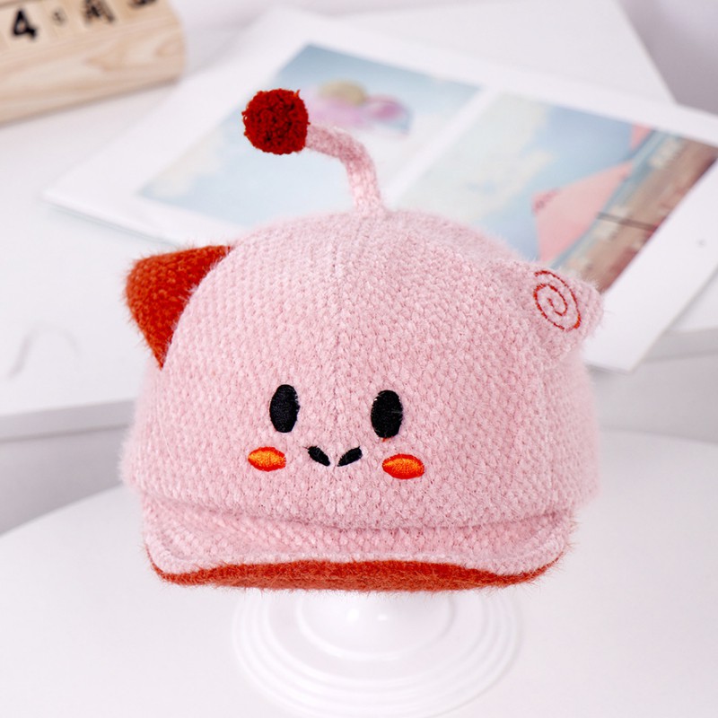 Mũ Trùm Đầu Giữ Ấm Phối Tai Mèo Đáng Yêu Cho Bé