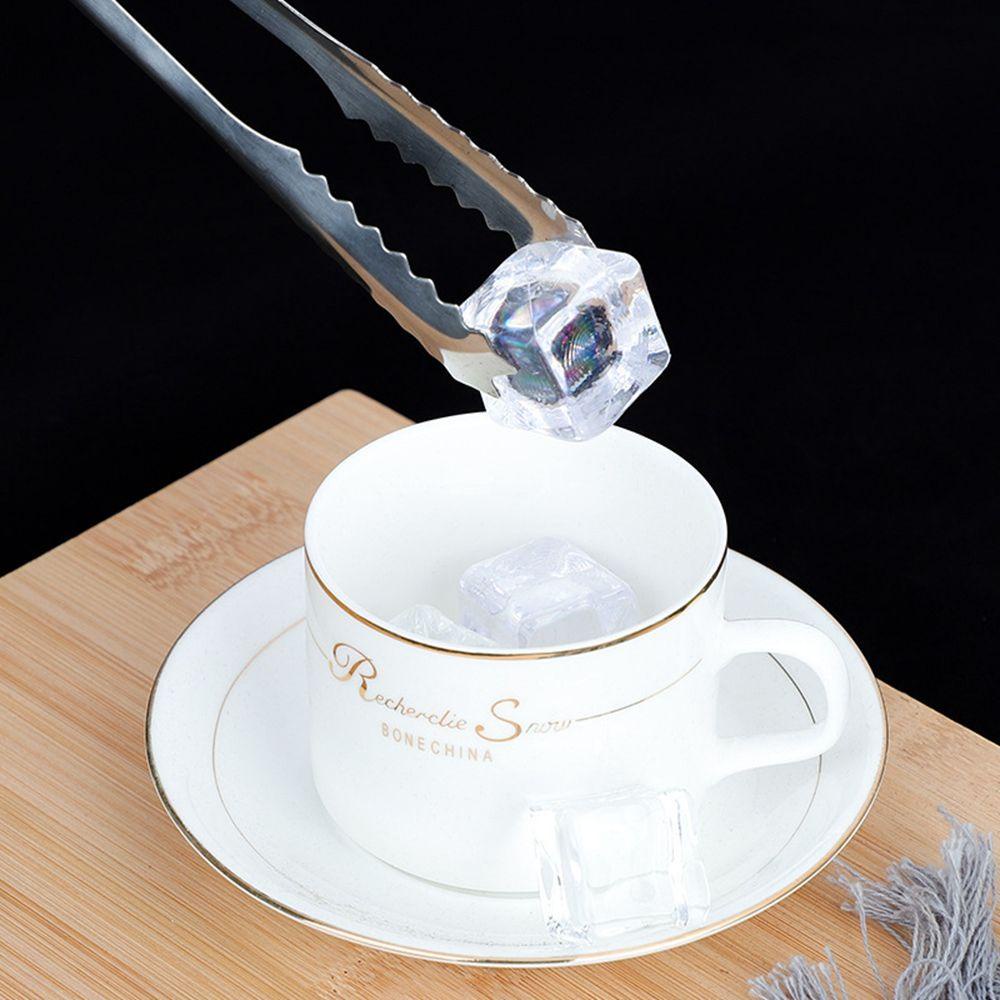 Kẹp Gắp Đá Bằng Thép Không Gỉ Có Răng Cưa