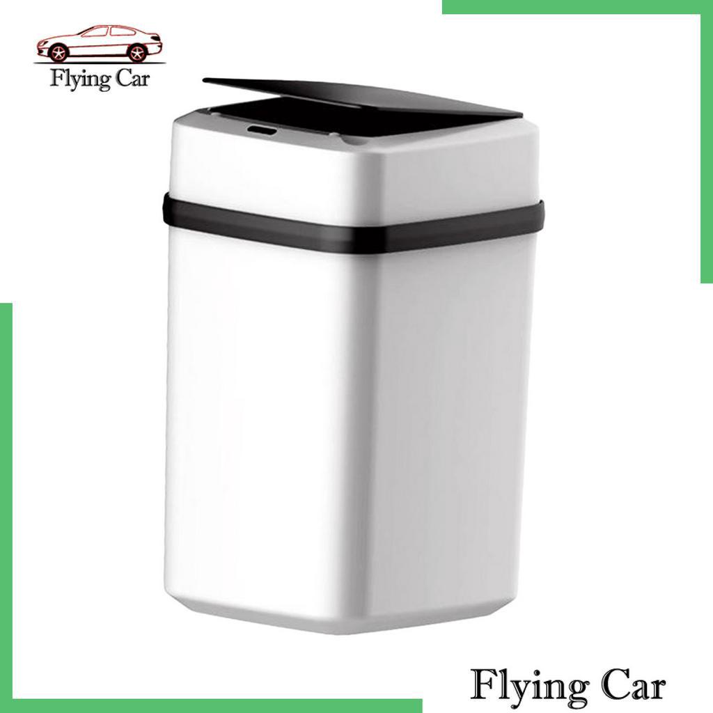 Thùng Rác Cảm Ứng Thông Minh Tự Động Màu Trắng Đen Lzdjfmy2