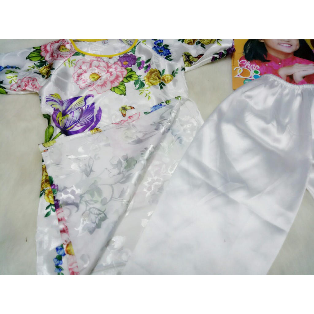Bộ Áo Dài Tay Lỡ Cho Bé ( 4 Màu )