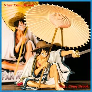 Mô hình luffy wano ngồi cầm dù - mô hình onepiece monkey d luffy cao 18cm có hộp siêu đẹp
