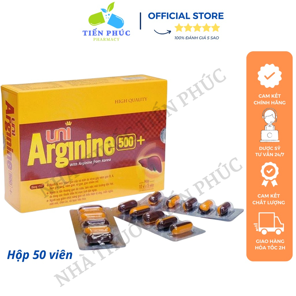 Viên Uống Bổ Gan Arginine Plus Hộp 50 viên