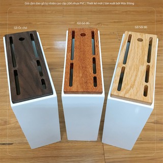 Giá cắm dao mặt gỗ