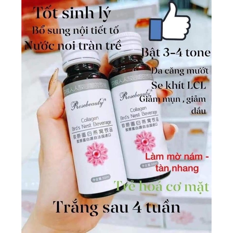 HỘP 8 CHAI Collagen Yến Rosebeauty