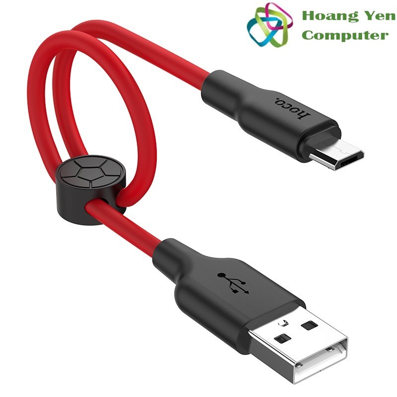 [25CM] Cáp Sạc MICRO USB Hoco X21 Plus Dài 25CM Dây Silicon Mềm Dẻo Chống Cháy - BH 1 Năm - Hoàng Yến Computer