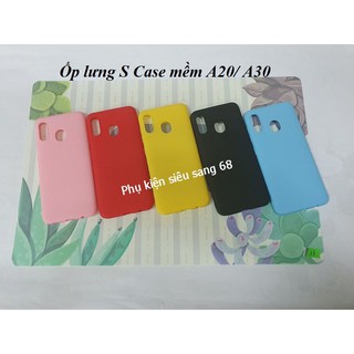 Ốp Dẻo Silicon Samsung Case Nhiều Màu Sắc Dành Cho Máy Samsung A20/A30 - Pk68