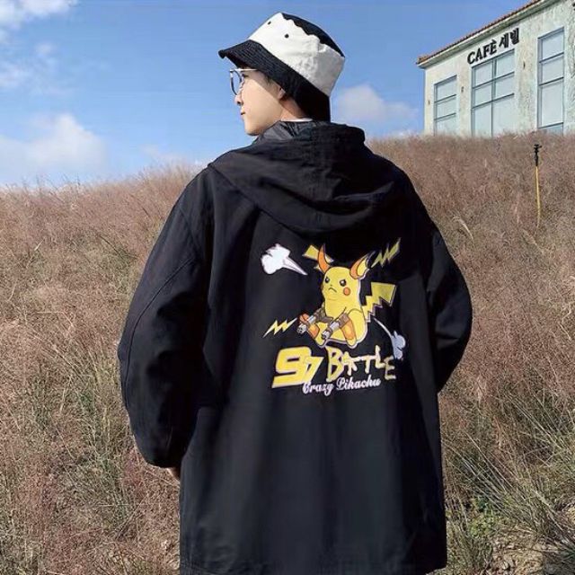 Áo khoác dù nam item PIKACHU idol hot hit giới trẻ