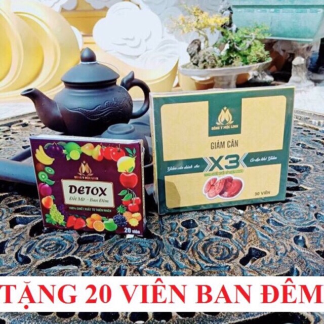 giảm cân đông y mộc linh x3
