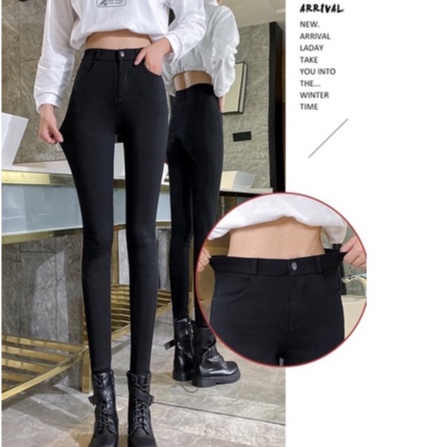 Quần legging nữ chất Umi  Hàn Quốc  siêu co dãn 4 chiều  có túi ôm cực hot