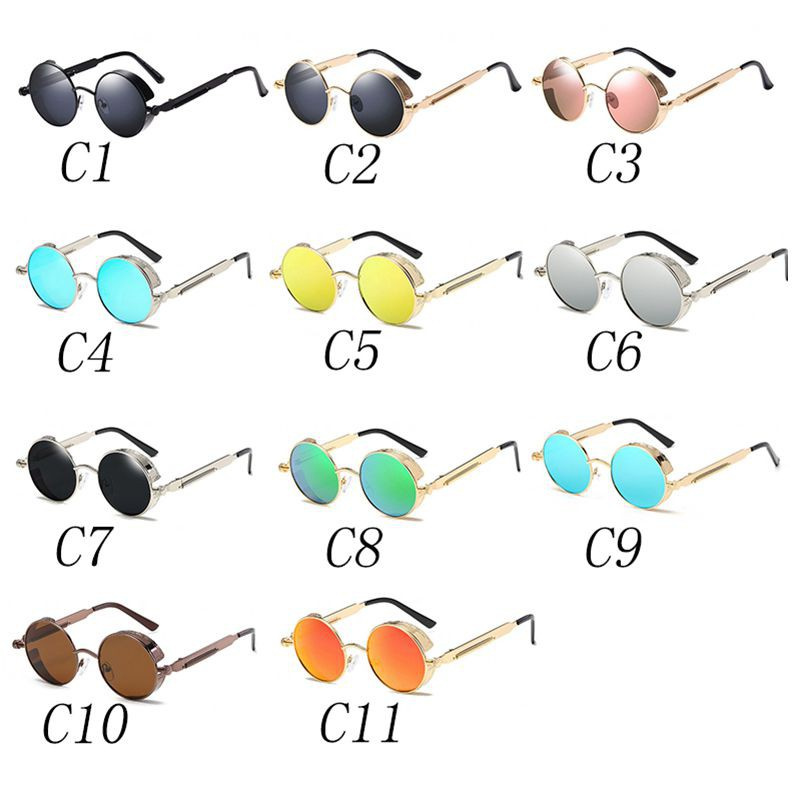 Kính râm gọng tròn kim loại kiểu dáng vintage chống tia UV400 gentle monster | BigBuy360 - bigbuy360.vn