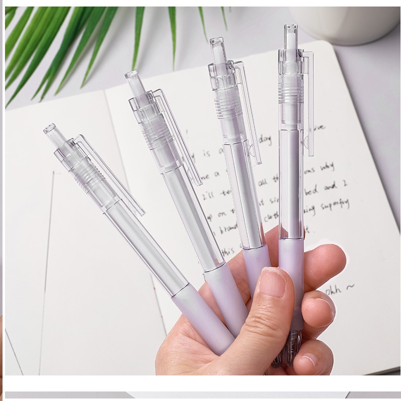 Bút bi white ngòi 0.5mm êm trơn ngòi mực đen