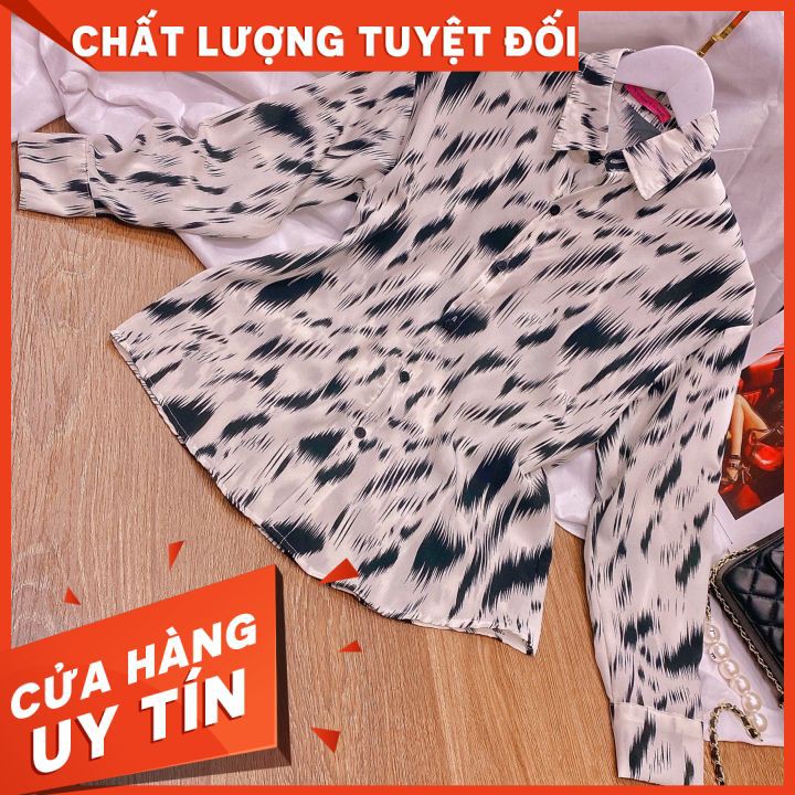 Áo sơ mi họa tiết ️🛒CHUẨN ĐẸP️🛒 form chuẩn đẹp, vải mịn không mỏng, phù hợp phối với quần tây, quần jean, chân váy...