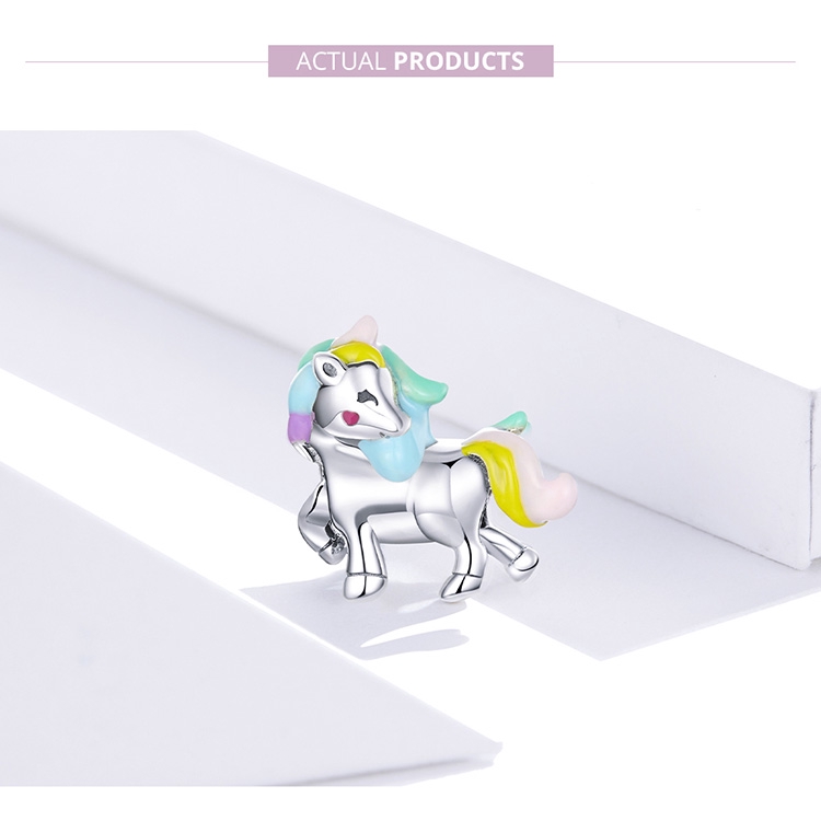 Hạt xỏ vòng tay Bamoer Bạc thời trang dùng để làm trang sức cho nữ SCC1500