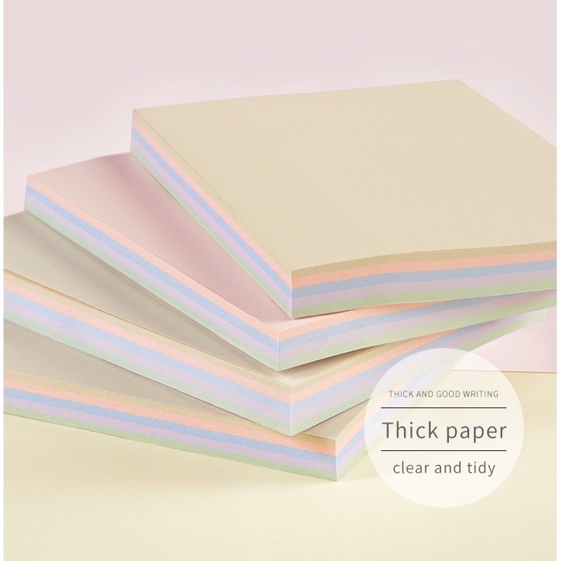 Giấy ghi chú sticky note 05 màu tông pastel macaron đủ size baoke tz2014 tz2015