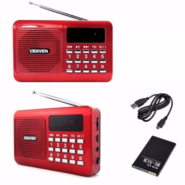 Radio mini nghe đài, nghe nhạc thẻ nhớ, USB, nghe kinh phật