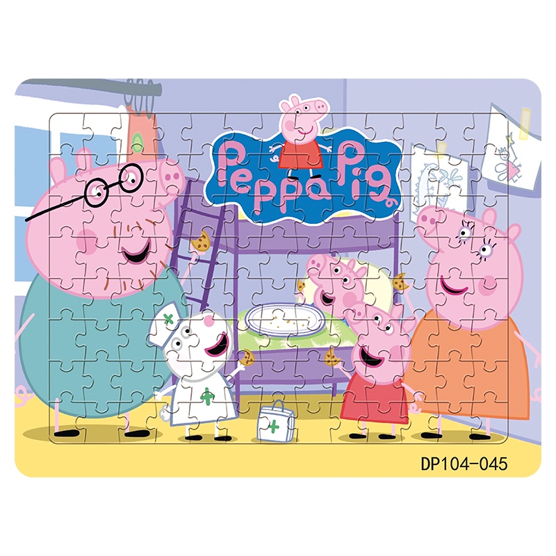 Bộ Đồ Chơi Xếp Hình Công Chúa Nhỏ 3 + Gồm 104 Mảnh Ghép Đáy Giáo Dục Sớm Cho Bé