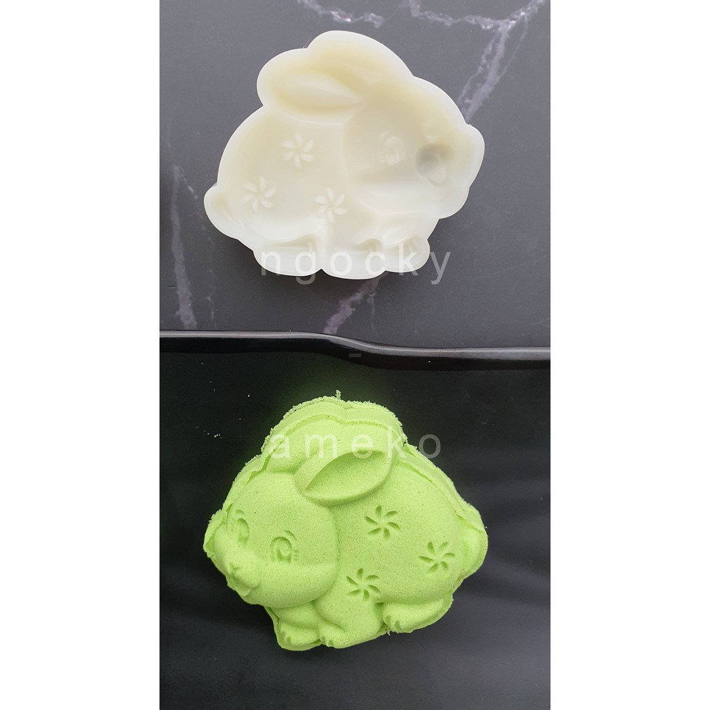 NQ00845 - KHUÔN LÒ XO BÁNH TRUNG THU / BÁNH DỨA - HÌNH THỎ 50G