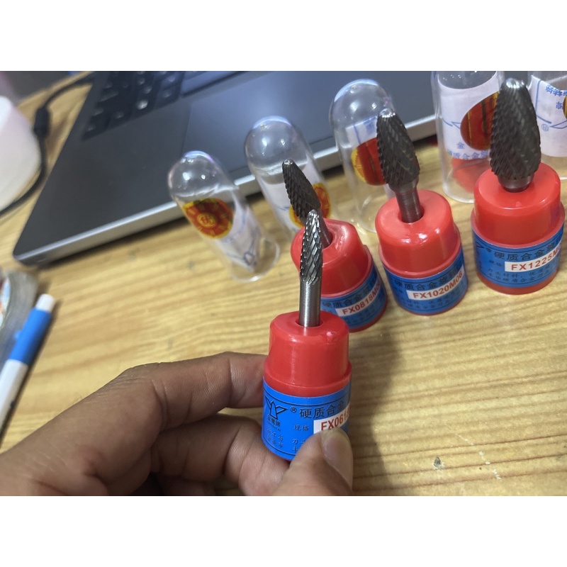 Mũi mài mũi doa hợp kim cán 6 FX 6mm 8mm 10mm 12mm 14mm 16mm