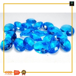 Mặt dây chuyền đá topaz màu xanh