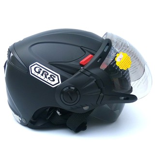 [Có Trả Giá]Mũ bảo hiểm GRS A966K 2 Kính – Vệ sĩ chống tia cực tím (màu đen nhám)[Có bán sỉ]