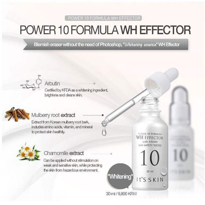 SAMPLE Tinh Chất Dưỡng Ẩm, Dưỡng Trắng Da It's Skin Power 10 Formula WH Effector 1ml