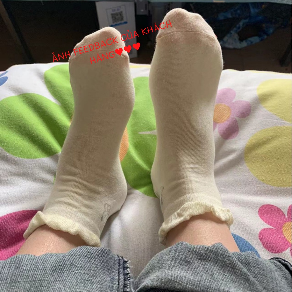 Tất Nữ Cổ Ngắn Cute Hàn Quốc, Vớ Nữ Cute Xanh Mint Tươi Mát Vintage Thoáng Mát Co Dãn Công Nghệ COOLMAX Sohie T2 6