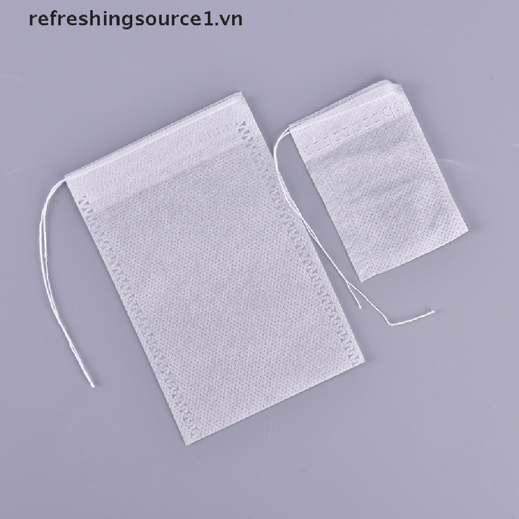 Set 100 túi lọc trà dùng một lần có dây rút tiện dụng