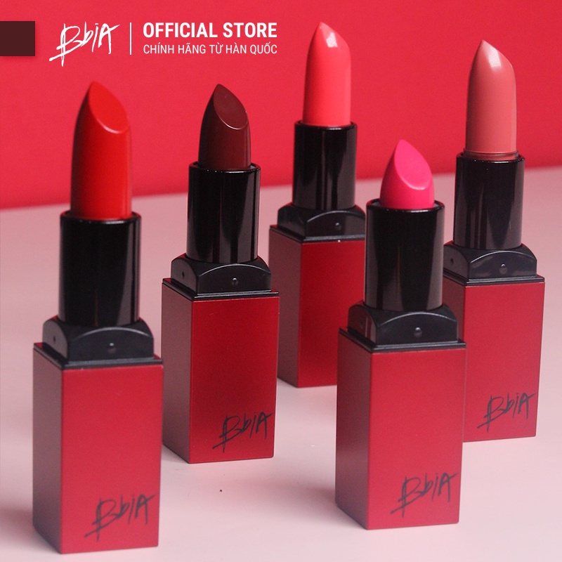 Son Thỏi Lì Bbia Last Lipstick Version 1- 05 Powerful (Màu Đỏ Mận) 3.5g - Bbia Official Store