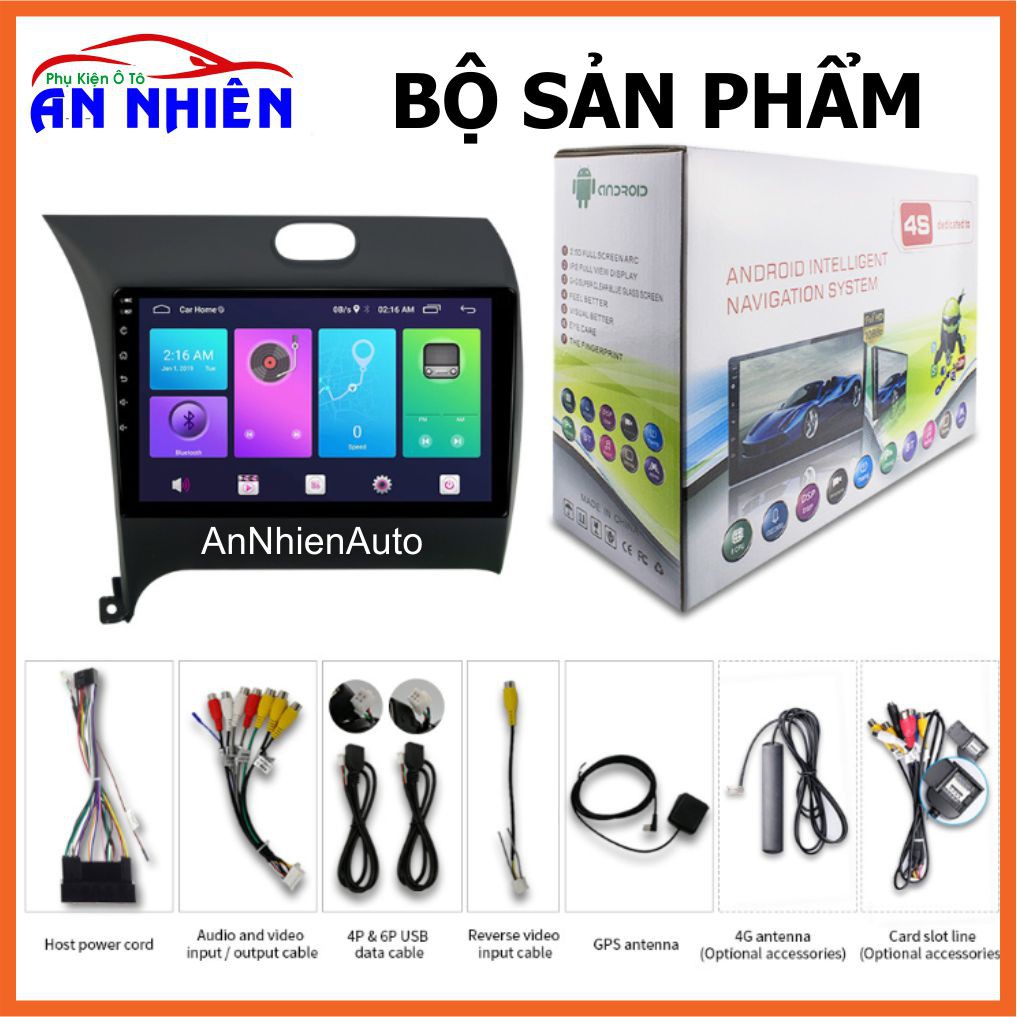 Màn Hình Android 9 inch Cho Xe CERATO/ FORTE/ K3 (2014-2018) - Màn Hình DVD Kèm Mặt Dưỡng Giắc Zin KIA K3