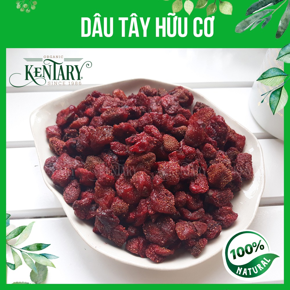 Dâu tây sấy không đường Kentary 🍓KHÔNG ĐƯỜNG🍓ăn vặt healthy - Kentary