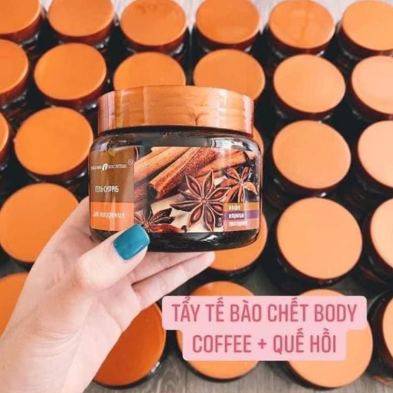 Tẩy Da Chết Quế Hồi  và Cafe, Tẩy Tế Bào Chết Body 380g chính hãng