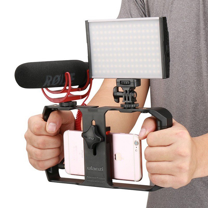 Tay Cầm Chống Rung Cho Điện Thoại Hỗ Trợ Quay Phim, Chụp Ảnh Ulanzi U-rig Pro, CAO CẤP