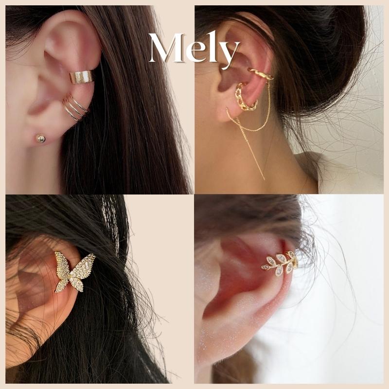 Bông tai kẹp vành tai cá tính unisex trẻ trung hiện đại - Mely A1378