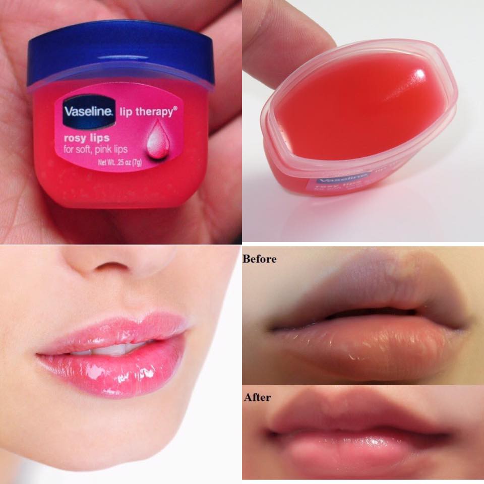 [AUTH] Sáp Dưỡng Môi Vaseline Rosy Lips Therapy 7G