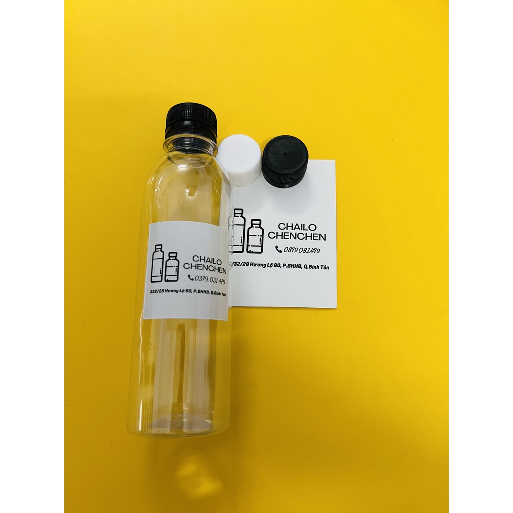 COMBO 33 CÁI CHAI TRÒN 330ML ĐỰNG TRÀ SỮA, NƯỚC ÉP