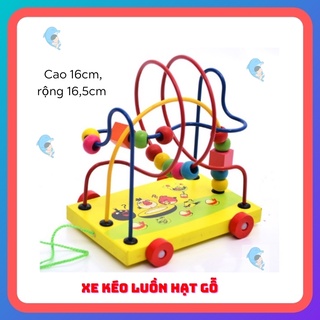 Đồ Chơi Luồn Hạt Gỗ Rèn Luyện Kỹ Năng Khéo Léo, Vận Động Tinh, Rèn Cho Bé Tính Kiên Nhẫn