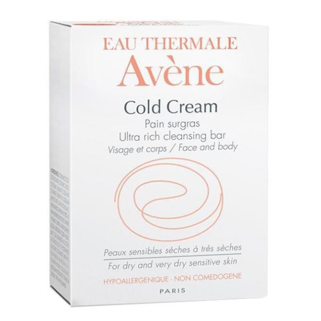 [BẢN NHẬP KHẨU] Thanh Kem Tắm Dành Cho Da Khô Avene Cold Cream Ultra-Rich Cleansing Bar - 100g